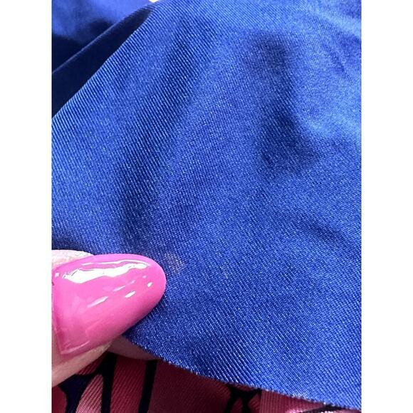 Trina Turk Royal Blue Pink Floral Print Swimsuit One Piece Women's Size 10 NWT - Picture 8 of 8